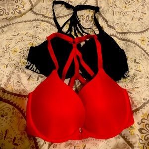 Victoria Secret Push Up Front Clasp 32DD Bra